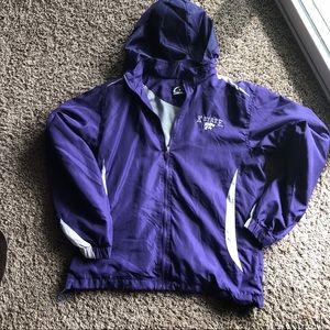 K-State Windbreaker jacket with cloth insulation